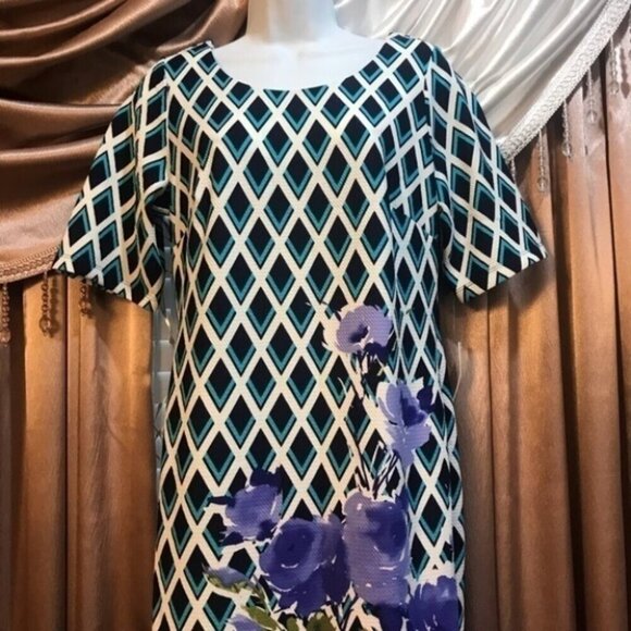 Shelby & Palmer Size 10 Printed Dress - Picture 4 of 4